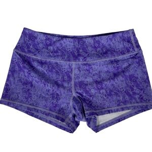 Savage Barbell purple paw print booty Shorts Size Medium